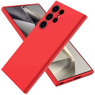 Samsung S25 Ultra / S938 Matt silikoonkaitse punane