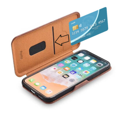 Samsung A56 (5G) / A566 Leather Elegance kaitsekott pruun - Image 2