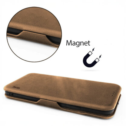Samsung A56 (5G) / A566 Leather Elegance kaitsekott pruun - Image 3