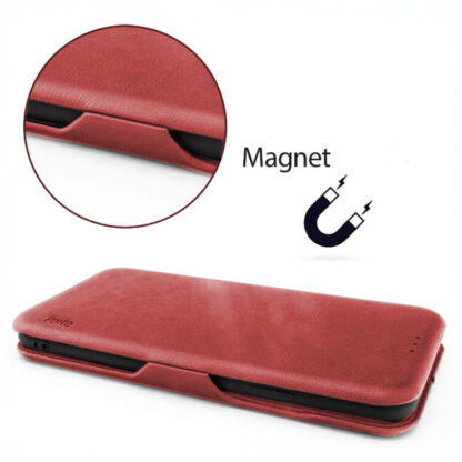 Samsung A36 (5G) / A366 Leather Elegance kaitsekott punane - Image 3