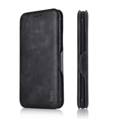 Samsung A56 (5G) / A566 Leather Elegance kaitsekott must