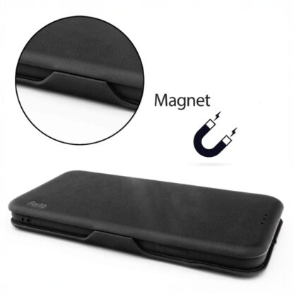 Samsung A56 (5G) / A566 Leather Elegance kaitsekott must - Image 3