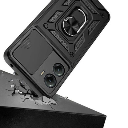 Motorola Moto E14 / Moto G24 / Moto G04 Armor Slide kõvakorpus must - Image 3