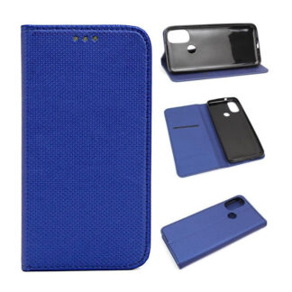 Motorola Moto E30 / Moto E40 Smart Magnet kaitsekott sinine