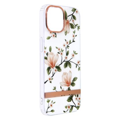 Apple Iphone 13 / Iphone 14 Flower silikoonkaitse läbipaistev