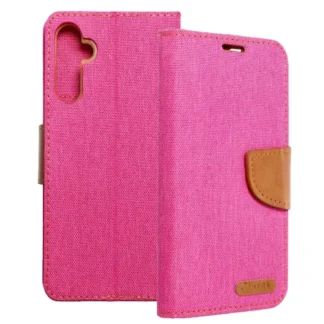 Samsung S24 (5G) / S921 Canvas kaitsekott roosa