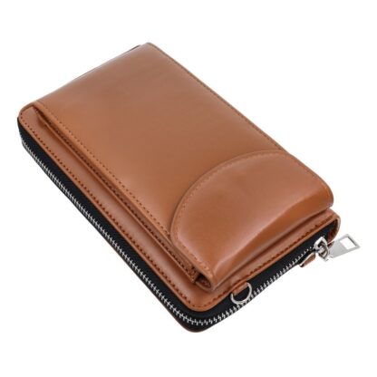 Universaalne Leather 2in1 kaitsekott-rahakott pruun - Image 4