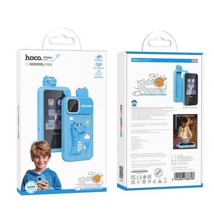 Uus Hoco Y103 Laste mängutelefon helesinine - Image 6