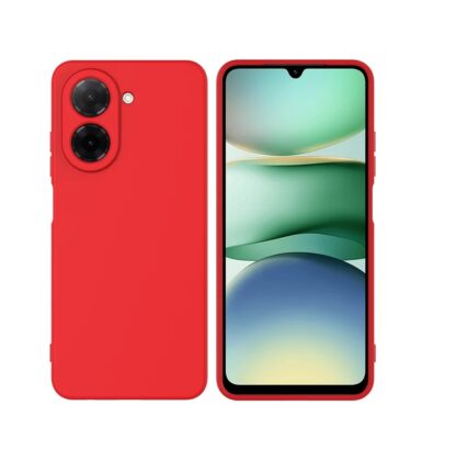 Xiaomi Redmi A5 / Poco C71 Matt silikoonkaitse punane