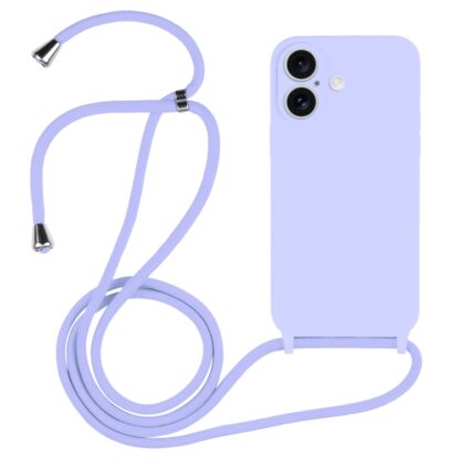 Apple Iphone 16 Crossbody silikoonkaitse lilla