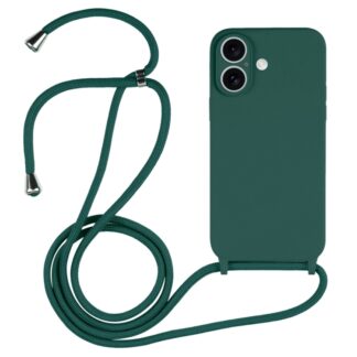 Apple Iphone 16 Crossbody silikoonkaitse roheline
