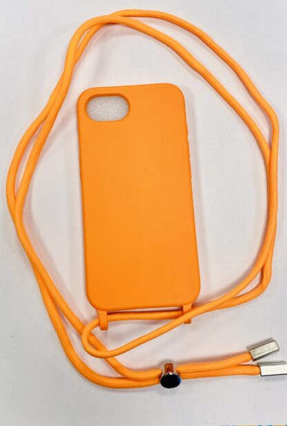 Apple Iphone 16e Crossbody silikoonkaitse oranz
