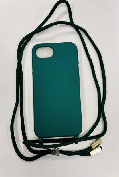 Apple Iphone 16e Crossbody silikoonkaitse roheline