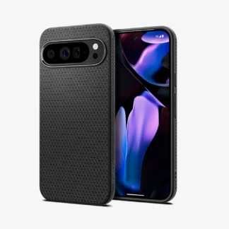 Google Pixel 9 Pro XL Spigen Liquid Air silikoonkaitse must