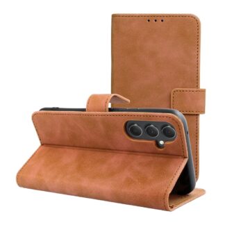 Samsung A36 (5G) / A366 Leather Nubuck kaitsekott pruun