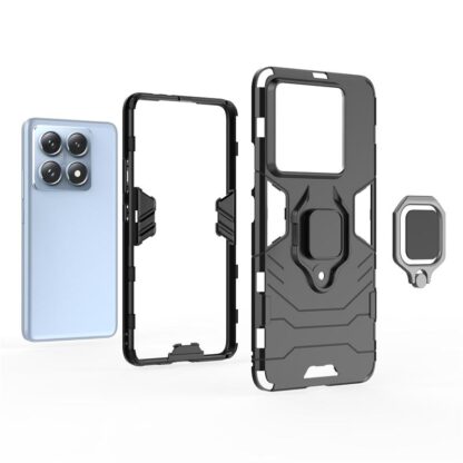 Xiaomi 14T (5G) / 14T Pro (5G) / Poco F6 Pro (5G) ArmorMagnet kõvakaitse must - Image 4