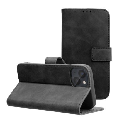 Xiaomi Redmi Note 14 (4G / 5G) / Poco M7 Pro (5G) Leather Nubuck kaitsekott must - Image 3