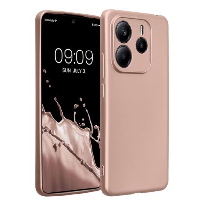 Xiaomi Redmi Note 14 (5G) Matt silikoonkaitse rosegold