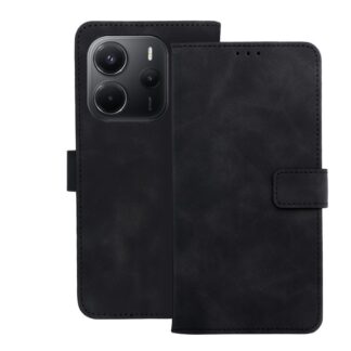Xiaomi Redmi Note 14 (4G / 5G) / Poco M7 Pro (5G) Leather Nubuck kaitsekott must