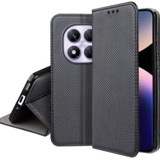 Honor Magic 7 Lite (5G) / Honor X9c (5G) / Honor X60 Pro (5G) Smart Magnet kaitsekott must