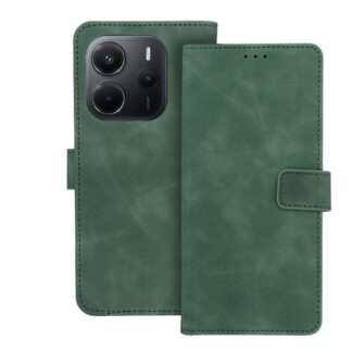 Xiaomi Redmi Note 14 (4G / 5G) / Poco M7 Pro (5G) Leather Nubuck kaitsekott roheline