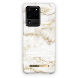 Samsung S20 Ultra / G988 Ideal Plastikatagus Golden Pearl Marble