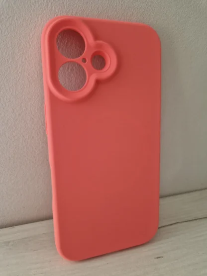 Apple Iphone 16 Rubber Magsafe silikoonkaitse tumeroosa