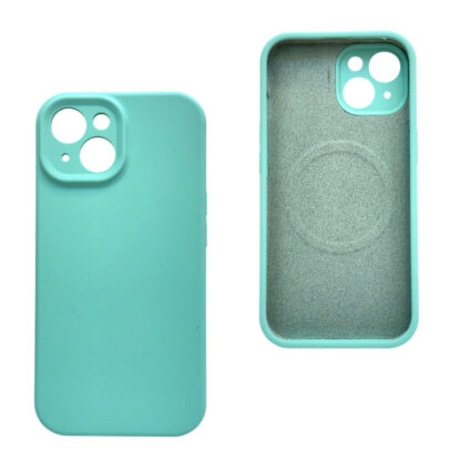 Apple Iphone 15 Rubber Magsafe silikoonkaitse roheline
