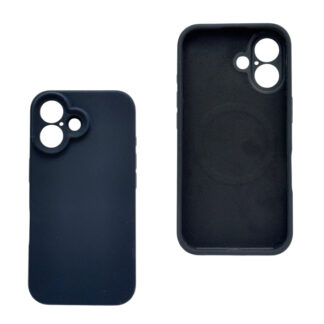 Apple Iphone 16 Rubber Magsafe silikoonkaitse must