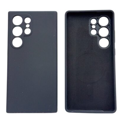 Samsung S24 Ultra (5G) / S928 Rubber Magsafe silikoonkaitse must