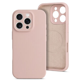 Apple Iphone 15 Pro Rubber Magsafe silikoonkaitse roosa