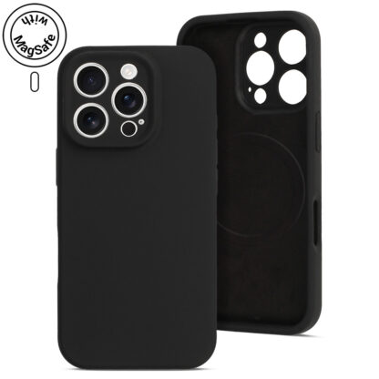 Apple Iphone 15 Pro Rubber Magsafe silikoonkaitse must
