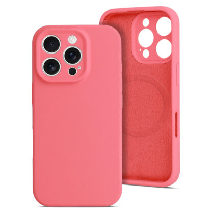 Apple Iphone 15 Pro Rubber Magsafe silikoonkaitse punane