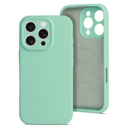 Apple Iphone 15 Pro Max Rubber Magsafe silikoonkaitse roheline