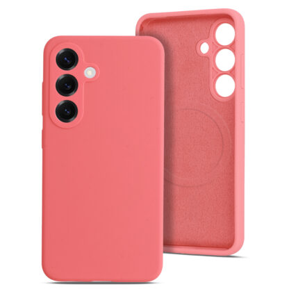 Samsung S25 (5G) / S931 Rubber Magsafe silikoonkaitse roosa