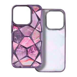 Apple iPhone 15 3D Prisma silikoonkaitse lilla