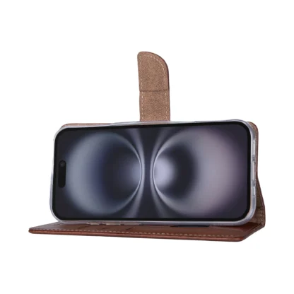 Samsung S25 Edge / S937 Fancy Leather kaitsekott pruun - Image 4
