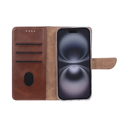 Samsung S25 Edge / S937 Fancy Leather kaitsekott pruun - Image 3
