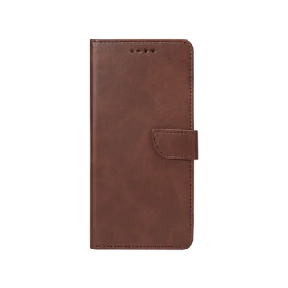 Samsung S25 Edge / S937 Fancy Leather kaitsekott pruun