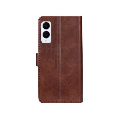 Samsung S25 Edge / S937 Fancy Leather kaitsekott pruun - Image 2