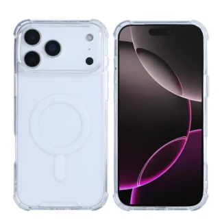 Apple Iphone 17 Pro CamProtect Bumper Magsafe silikoonkaitse läbipaistev