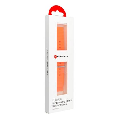Forcell F-Design 22mm Samsung silikoonist kellarihm oranz - Image 3