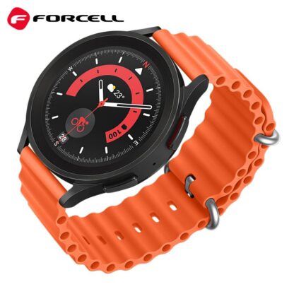 Forcell F-Design 22mm Samsung silikoonist kellarihm oranz - Image 2