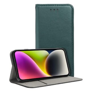 Honor Magic 7 Pro (5G) Leather Magnet kaitsekott roheline