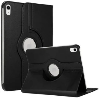Apple Ipad (10.9")(2022) / Ipad (11") (2025) Leather 360 kaitsekott must