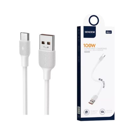 Sendem M63T USB-laadimiskaabel / 5A / 200W / 0.25 meetrine