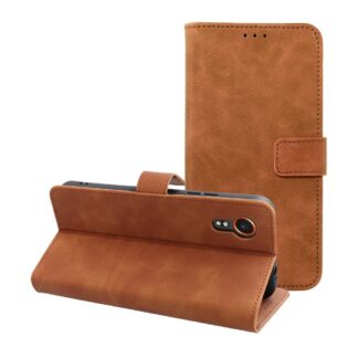 Samsung Xcover 7 (5G) / G556 Leather Nubuck kaitsekott pruun