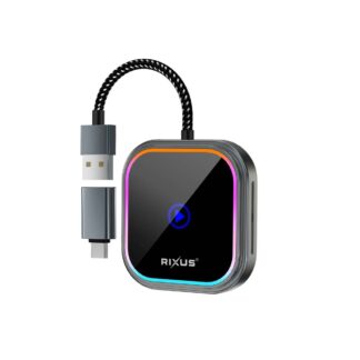 Rixus RXCP05 Wireless CarPlay / AndroidAuto Multimeedia adapter (kopeeri) (kopeeri)
