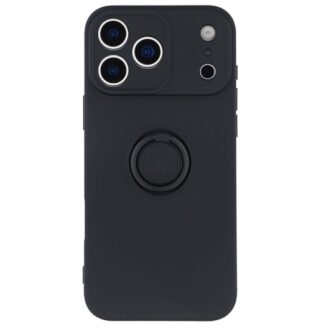 Apple Iphone 17 Pro Magnet Ring silikoonkaitse must