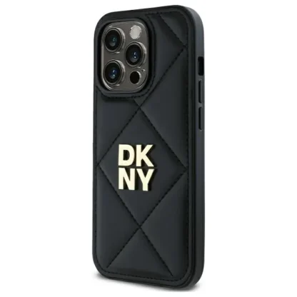 Apple Iphone 14 Pro DKNY Quilted Stack Logo silikoonkaitse must